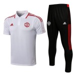 Manchester United Polo Za Trening 2022-23 Bijelo Crveno Bijela